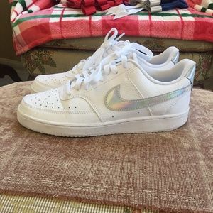 Holographic AirForce 1's Womens White Sneaker